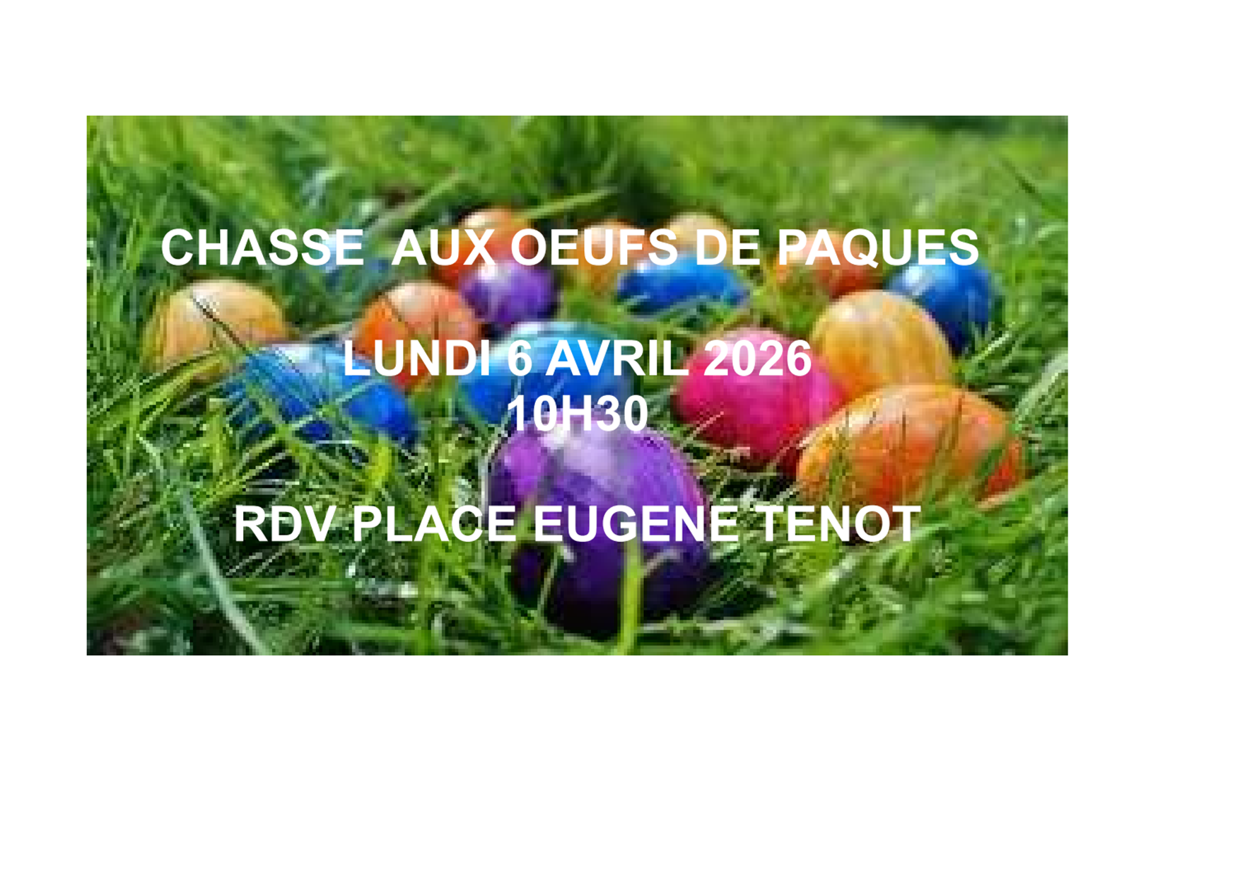 CHASSE AUX OEUFS DE PÂQUES